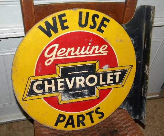 vintage chevrolet sign