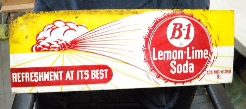 $OLD B1 Lemon Lime Tin Sign