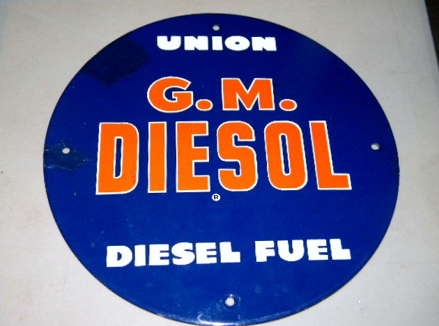 $OLD Union 76 GM Diesel Porcelain Pump Sign