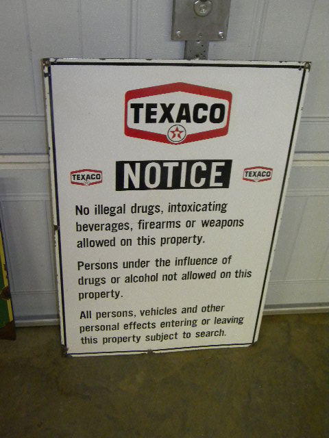 $OLD Texaco Notice SSP Sign
