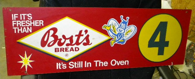 $OLD Bost's Bread Aisle Marker Sign