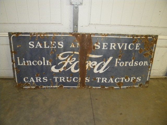 $OLD Ford Fordson Lincoln Tractors SSP Porcelain Sign