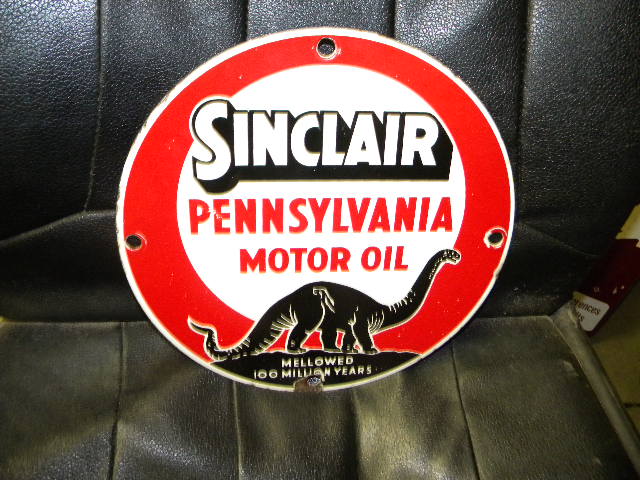 $OLD Sinclair Pennsylvania Porcelain 12 Inch Sign