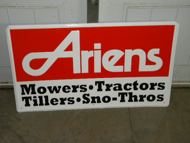 $OLD Ariens Tractor, Snow Blower Mower Tiller SST SIgn