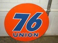 $OLD Union 76 Porcelain Sign