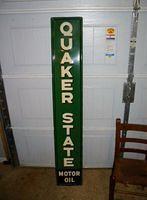 Quaker State Vertical Sign $OLD
