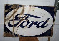 $OLD Old Porcelain Ford Sign