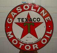 $OLD Texaco 42 Inch DSP Sign