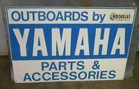 $OLD Yamaha Outboards Embossed Aluminum/Tin Sign