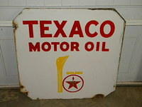 $OLD Double Sided Texaco Curb Sign