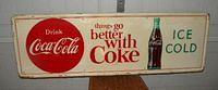 $OLD Coke Tin Sign