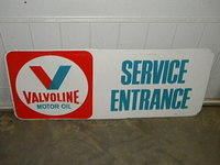 $OLD Vavloline Service Entrance Tin Sign