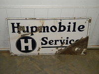 $OLD Hupmobile DSP Porcelain Sign