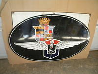 $OLD Early Cadillac LaSalle DSP Porcelain Sign