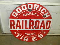 $OLD Goodrich Tires "Danger" RR SSP Sign