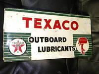 $OLD Texaco Outboard SST Rack Sign