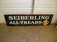 $OLD Sieberling Porcelain Tires Sign
