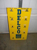 $OLD Delco Clip Board Tin Sign Dry Charge Battery