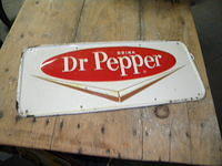 $OLD Dr. Pepper Embossed Tin Sign