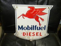 $OLD Mobilfuel Diesel Gas Pump Plate