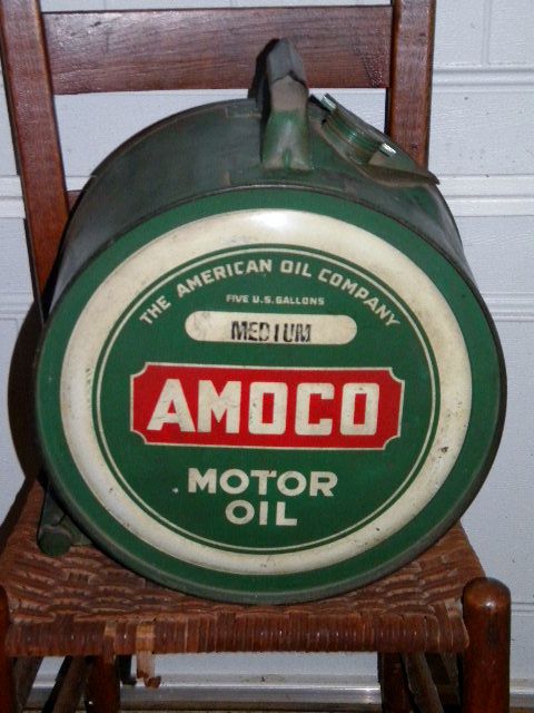 $OLD Amoco Easy Pour rocker oil Can