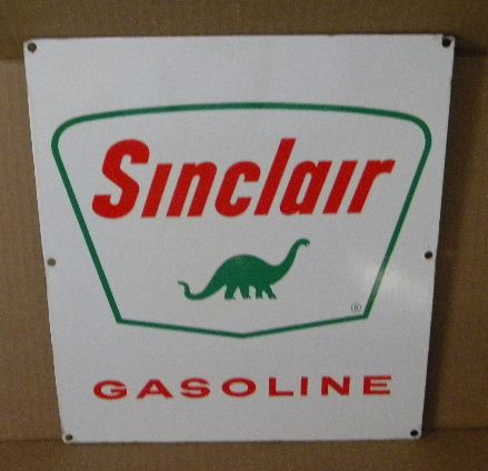 $OLD Sinclair Porcelain Gas Pump Plate Sign