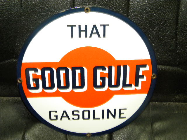 $OLD That Good Gulf PPP Porcelain Sign