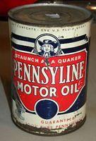$OLD Pennsylvania Motor Oil Quart with Quaker