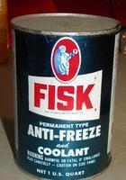 Fisk Anti-Freeze Grahpic Quart with Boy $OLD
