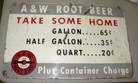 $OLD Early A&W RootBeer Tin Sign