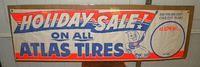 $OLD Atlas Esso Banner with Oil Drop Boy & Car Graphics