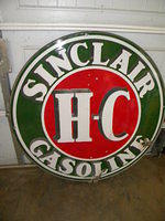 $OLD Sinclair HC DSP Porcelain Sign w/ Ring