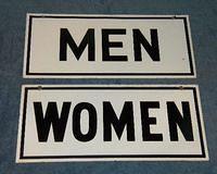 $OLD Restroom Signs Men & Womens