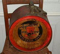 $OLD Red Hat Easy Pour Rocker Oil Can