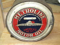 $OLD Metroline Easy Pour Rocker can w/ Flying Car Graphics