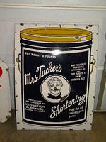 $OLD Mrs. Tuckers SSP Porcelain Sign American Pickers Type