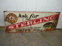 $OLD Sterling Tin Sign