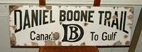SOLD: Daniel Boone Trail Porcelain Highway Sign