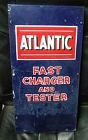 $OLD Atlantic Porcelain Battery Charger Face Plate Sgn