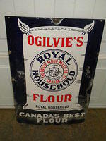 $OLD Ogilvie's Canadian Flour SSP Porcelain Sign