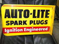 $OLD Autolite Spark Plugs Flange Sign