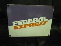 $OLD Federal Express Porcelain SSP Sign