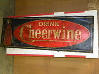 $OLD Early Cheerwine Sign w/ Bottle Graphics