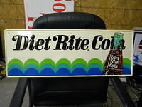 $OLD Diet Rite Soda Pop Sign