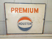 $OLD Houston Premium Pump Plate Sign (GULF)