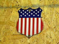 $OLD Small SSP USA Shield Topper Badge Sign