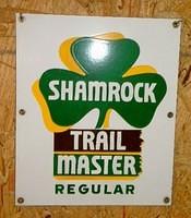 $OLD Shamrock Trail Master Regulard PPP Porcelain Pump Sign