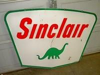 $OLD Sinclair 60x42 DSP Porcelain Sign w/ Dino