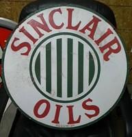 $OLD Sinclair Oils DSP Porcelain Sign 24 Inch