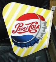 $OLD French Pepsi Cola Flange Sign